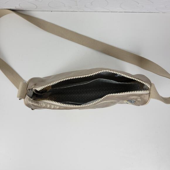 Kipling Callie Womens Crossbody Bag Gold Metallic Lightweight Casual Purse Bag - Picture 6 of 14